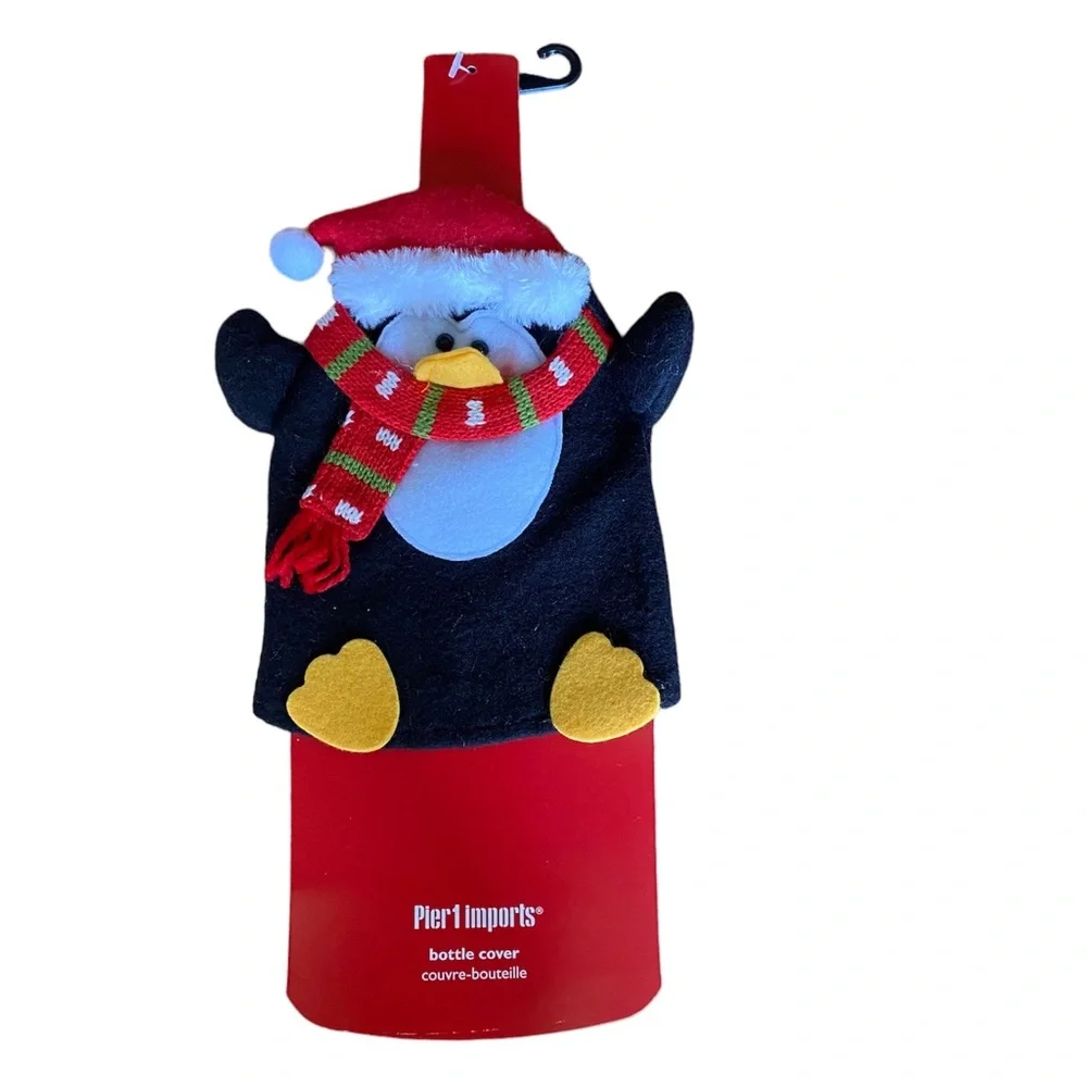 NWT Pier 1 Imports Penguin Bottle Cover